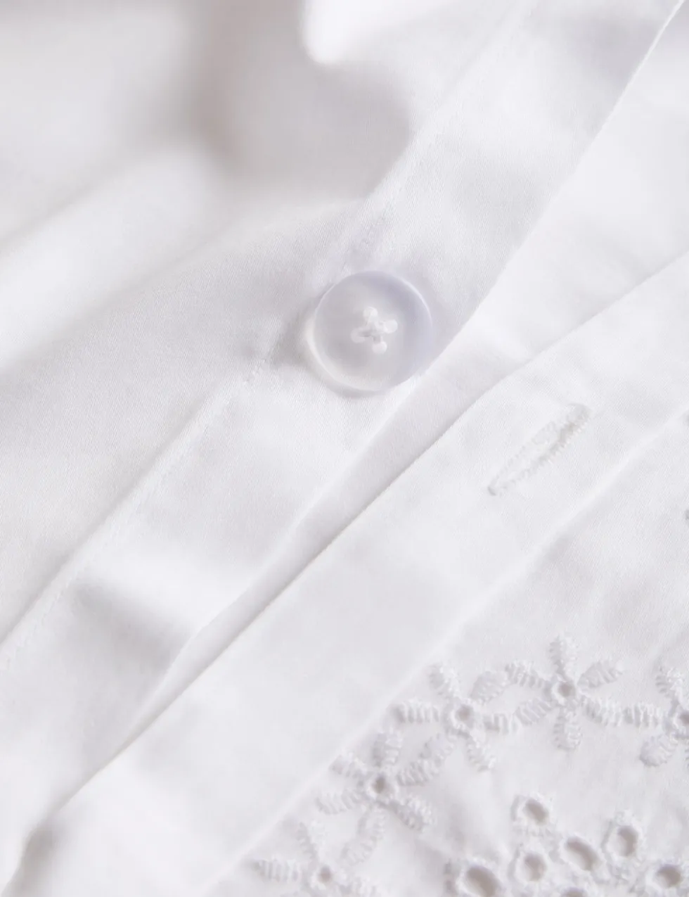 Pure Cotton Broderie Anglaise Bedding Set
