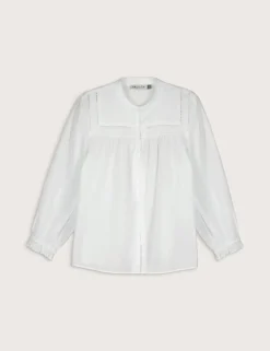 Pure Cotton Broderie Blouse