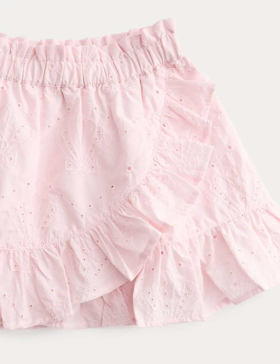 Pure Cotton Broderie Shell Skirt (2-8 Yrs)