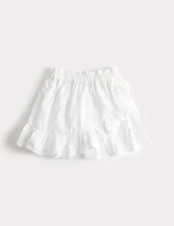 Pure Cotton Broderie Shell Skirt (2-8 Yrs)