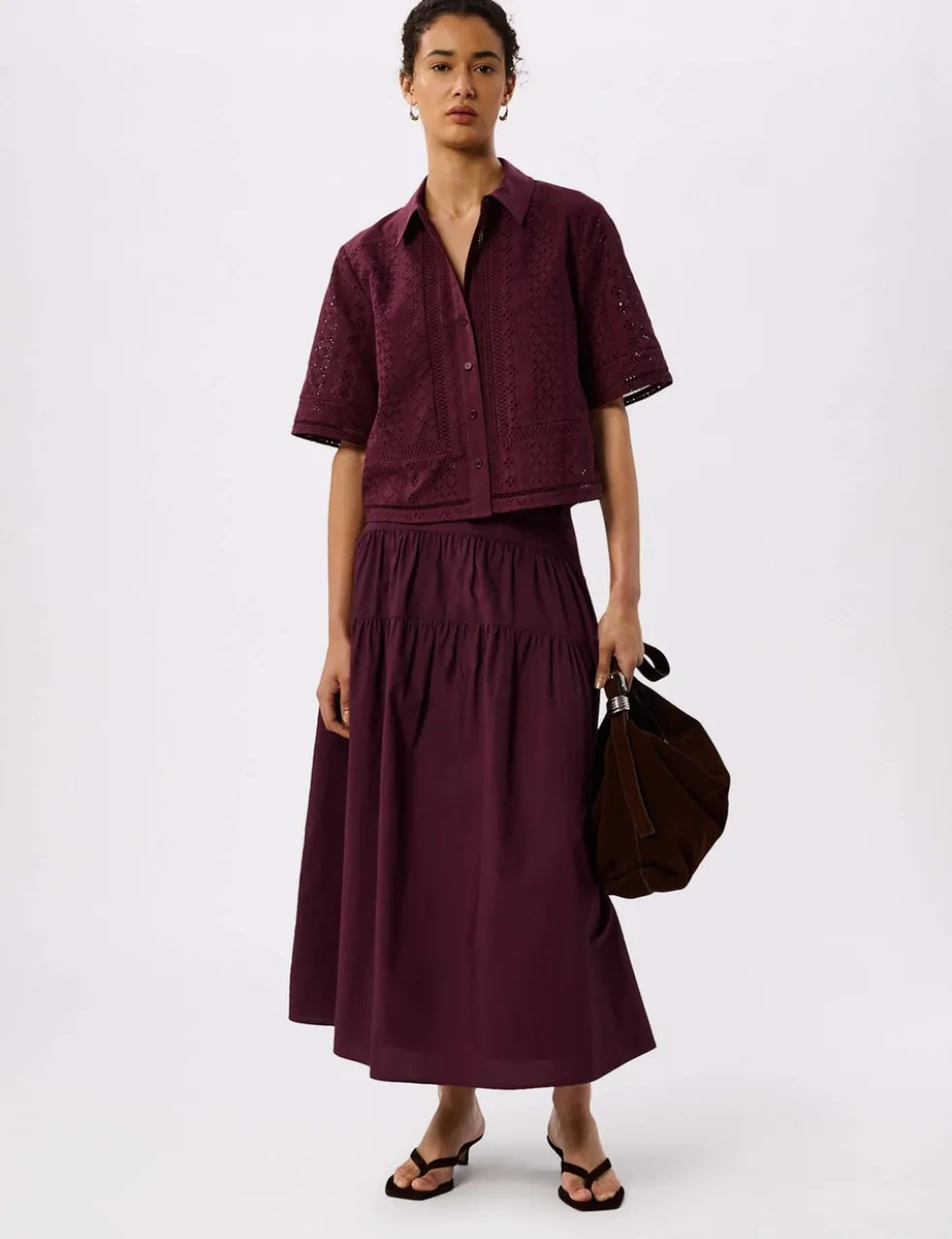 Pure Cotton Broderie Shirt