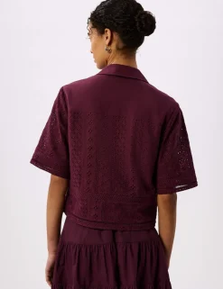 Pure Cotton Broderie Shirt