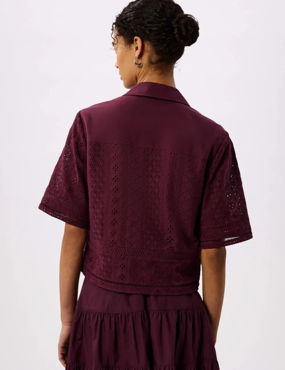Pure Cotton Broderie Shirt