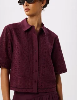Pure Cotton Broderie Shirt