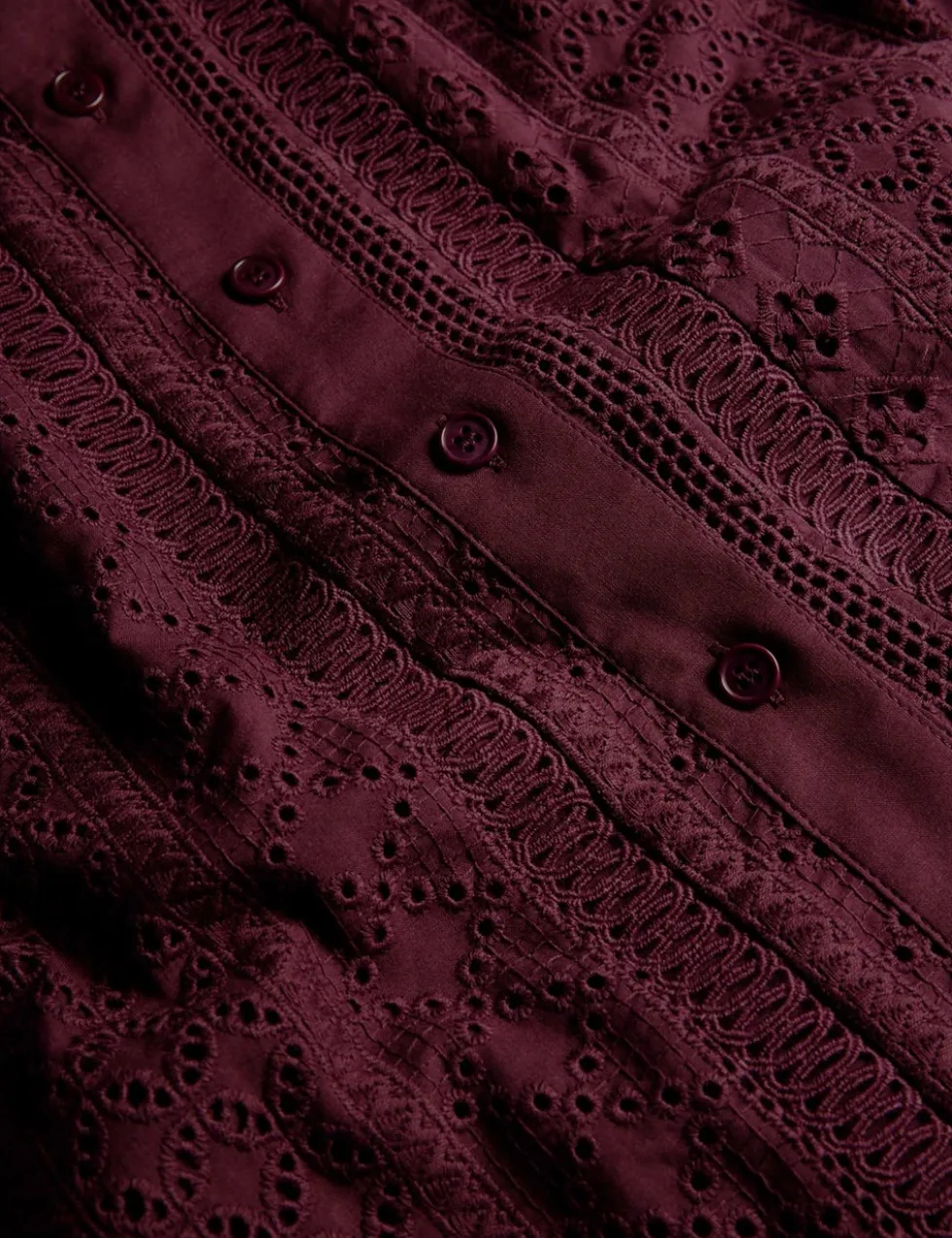 Pure Cotton Broderie Shirt