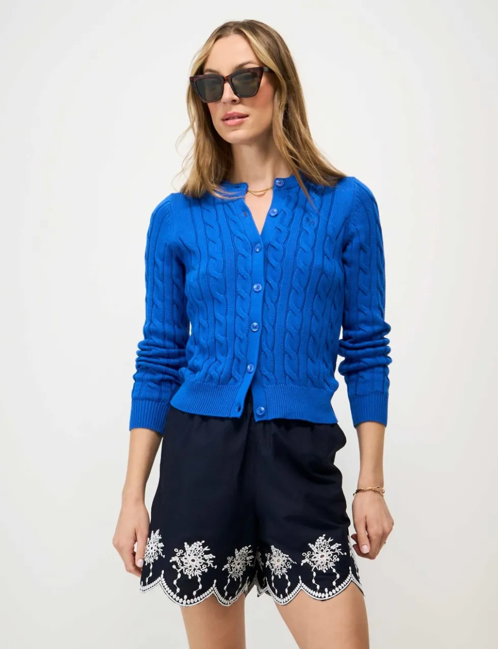 Pure Cotton Broderie Shorts