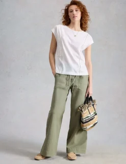 Pure Cotton Broderie T-Shirt
