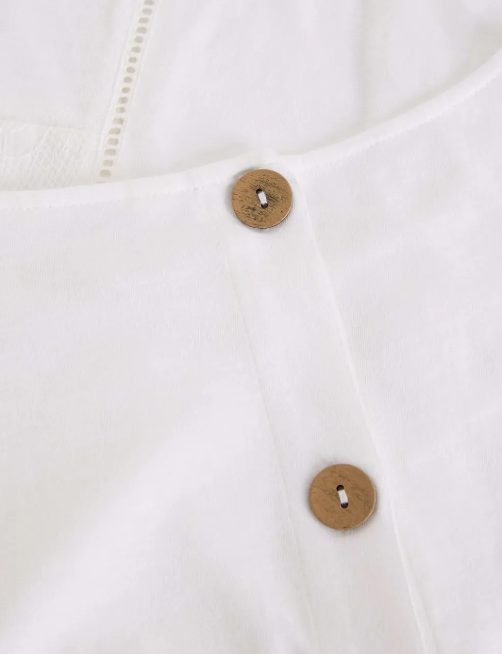 Pure Cotton Broderie T-Shirt