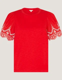 Pure Cotton Broderie T-Shirt