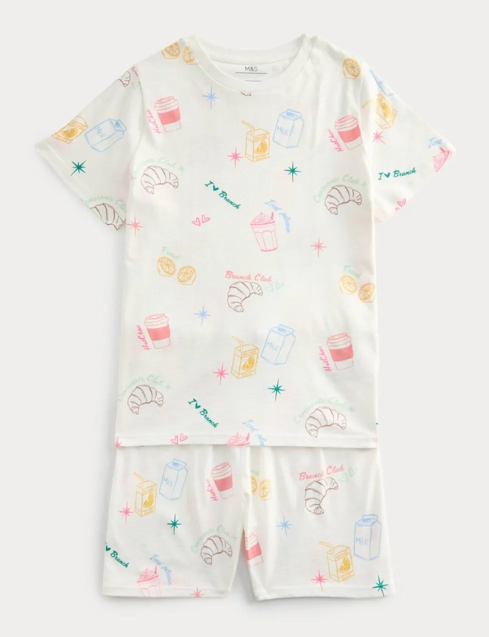 Pure Cotton Brunch Graphic Pyjamas (1-16 Yrs)
