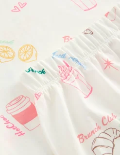 Pure Cotton Brunch Graphic Pyjamas (1-16 Yrs)