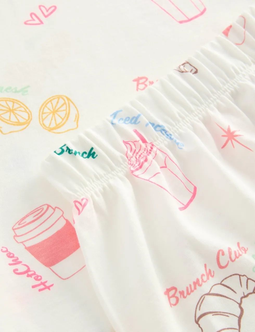 Pure Cotton Brunch Graphic Pyjamas (1-16 Yrs)