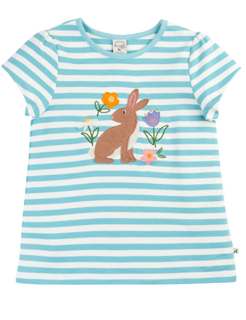 Pure Cotton Bunny Appliqué T-Shirt (1-10 Yrs)