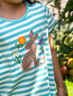Pure Cotton Bunny Appliqué T-Shirt (1-10 Yrs)