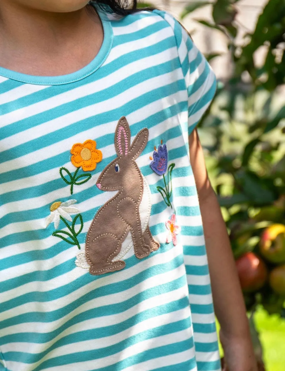 Pure Cotton Bunny Appliqué T-Shirt (1-10 Yrs)