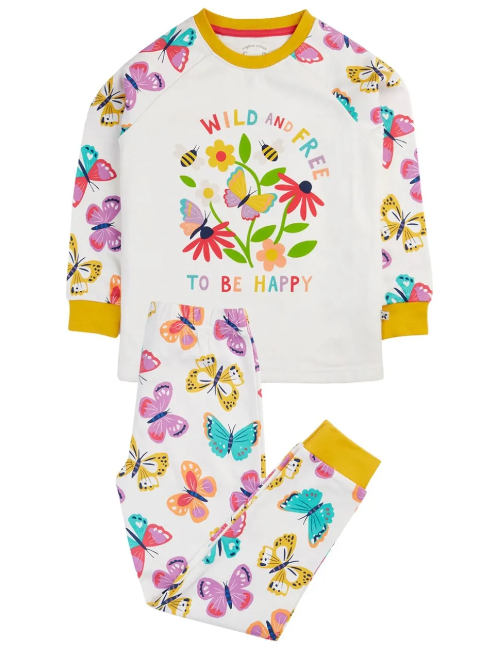 Pure Cotton Butterfly Pyjamas (1-12 Yrs)