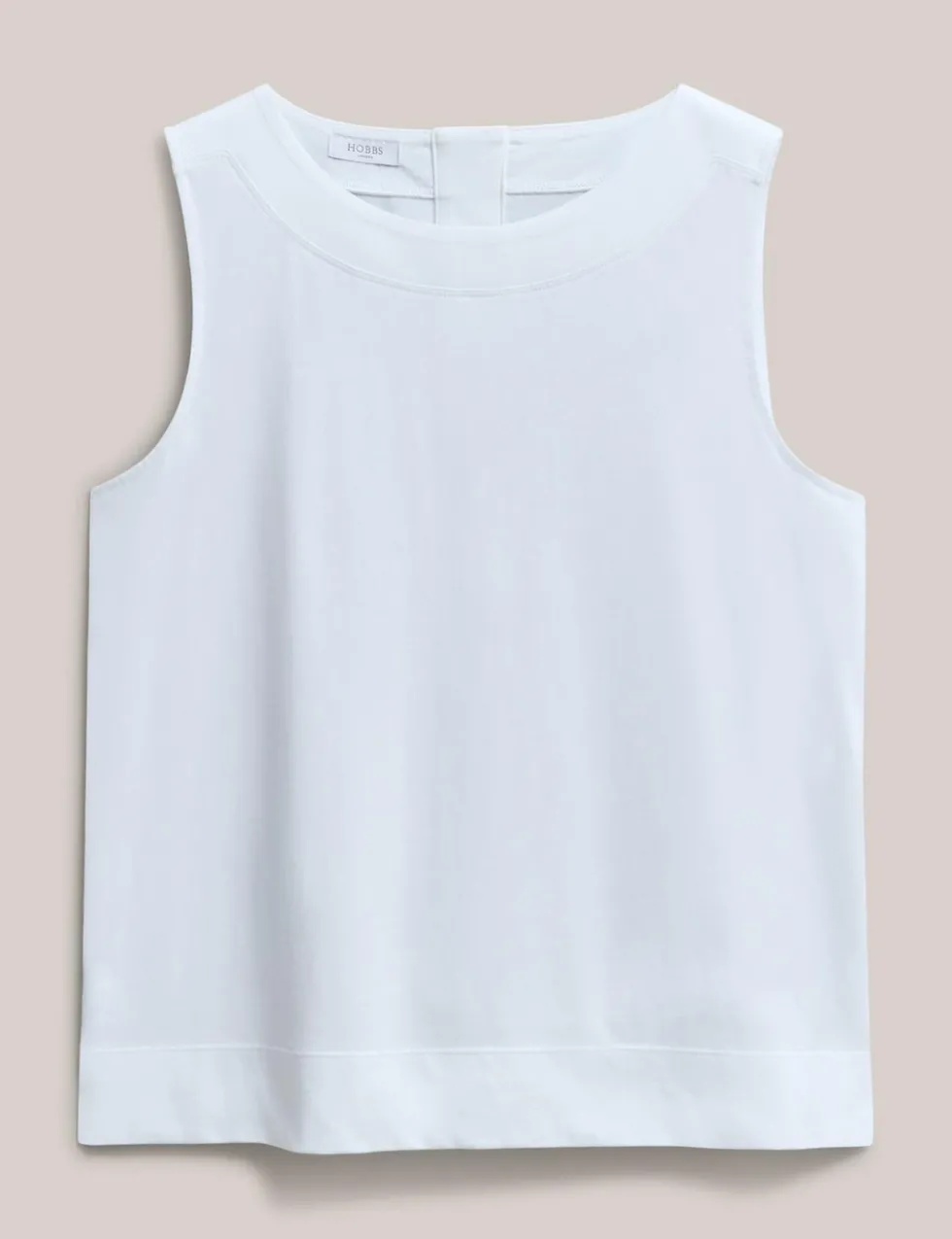 Pure Cotton Button Detail Vest Top