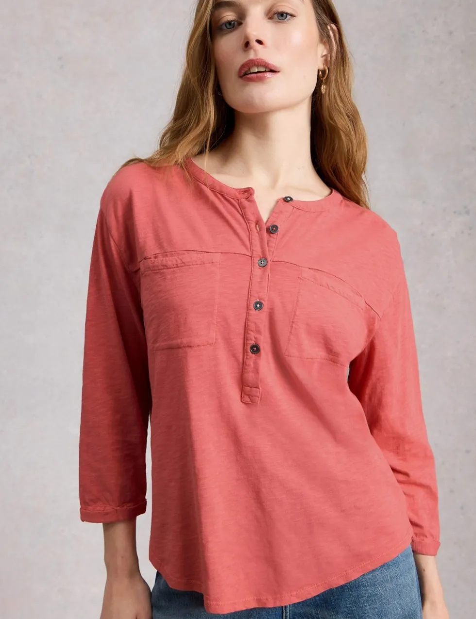 Pure Cotton Button Front Shirt