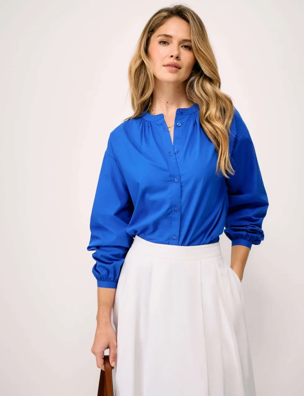 Pure Cotton Button Through Blouse