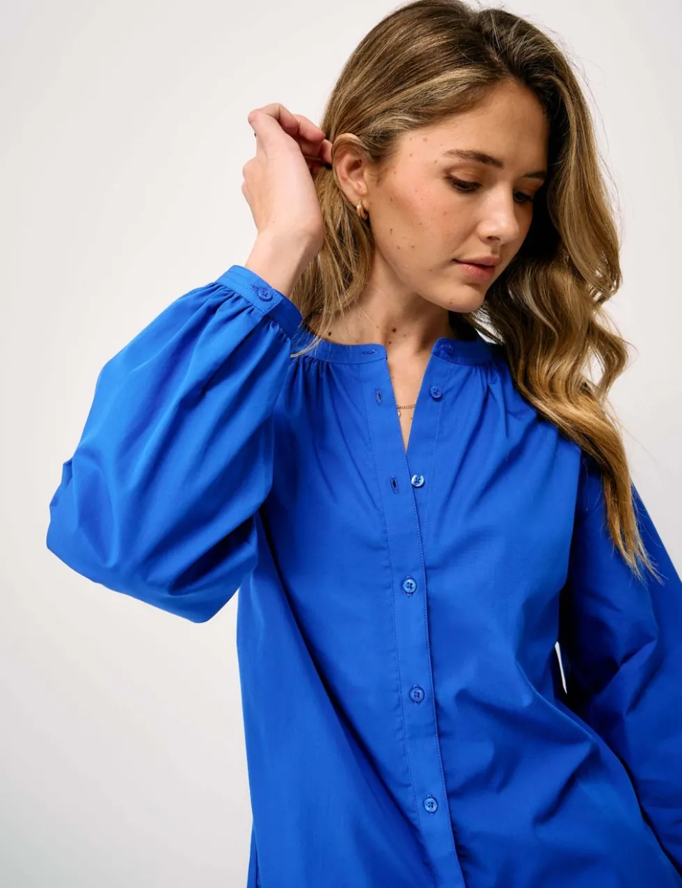 Pure Cotton Button Through Blouse