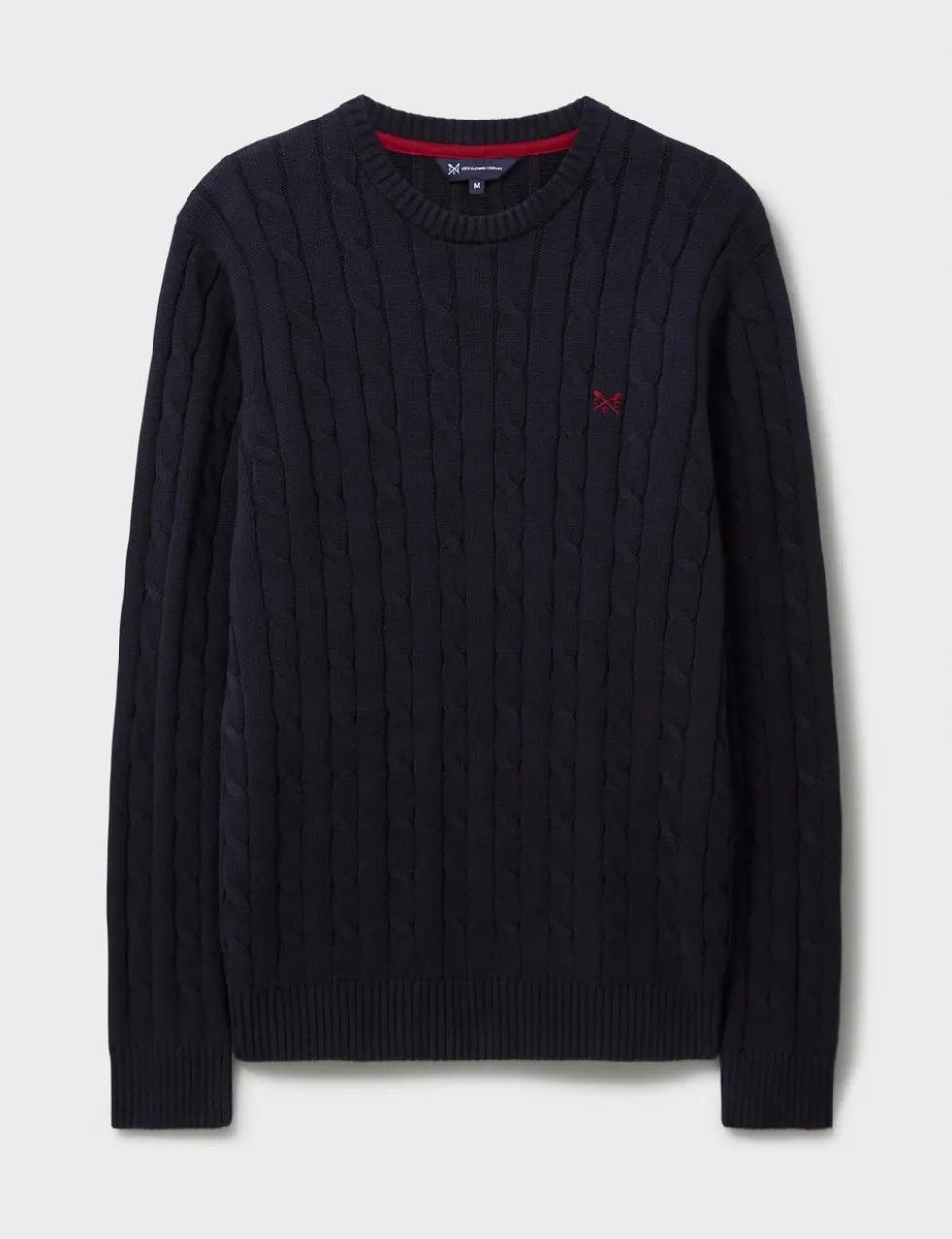 Pure Cotton Cable Crew Neck Jumper