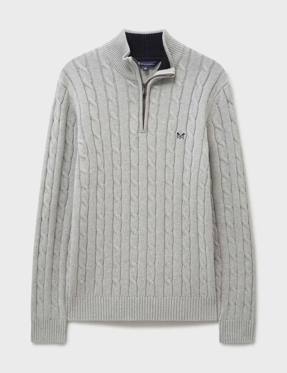 Pure Cotton Cable Half Zip Jumper