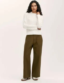 Pure Cotton Cable Knit Jumper