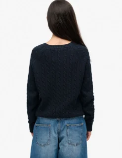 Pure Cotton Cable Knit Relaxed Jumper