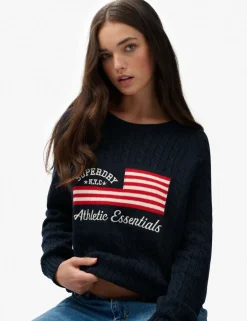 Pure Cotton Cable Knit Relaxed Jumper