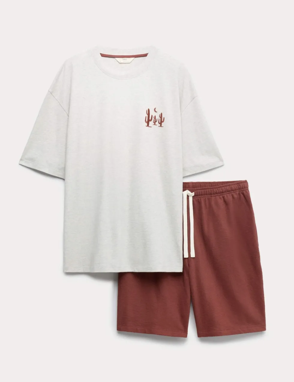 Pure Cotton Cactus Embroidery Pyjama Set