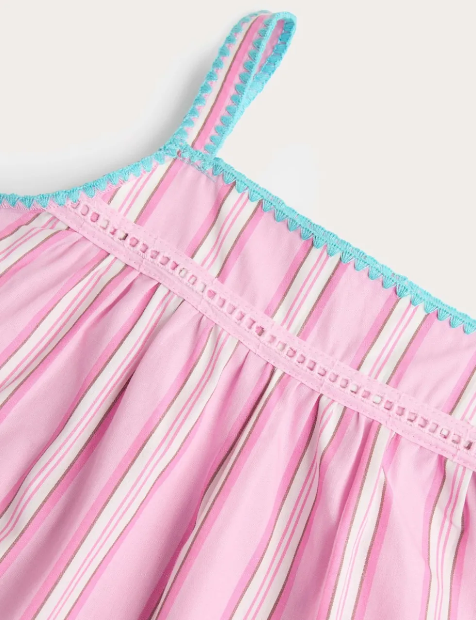 Pure Cotton Cami Striped Pyjamas (1-8 Yrs)