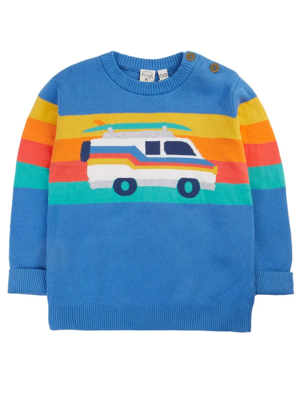 Pure Cotton Campervan Jumper (1-10 Yrs)