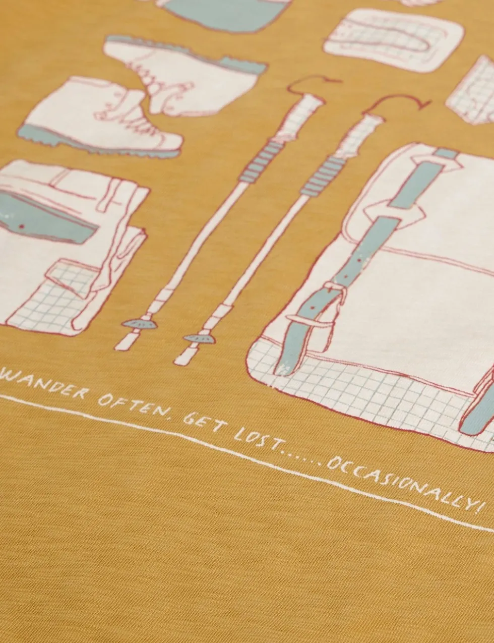 Pure Cotton Camping Graphic T-Shirt
