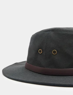 Pure Cotton Canvas Broad Brim Hat
