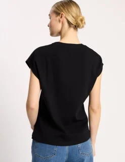 Pure Cotton Cap Sleeve T-Shirt