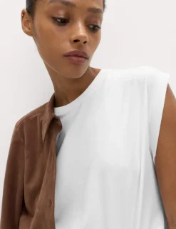 Pure Cotton Cap Sleeve T-Shirt