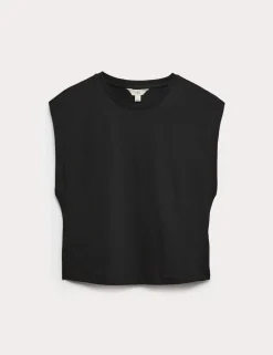 Pure Cotton Cap Sleeve T-Shirt