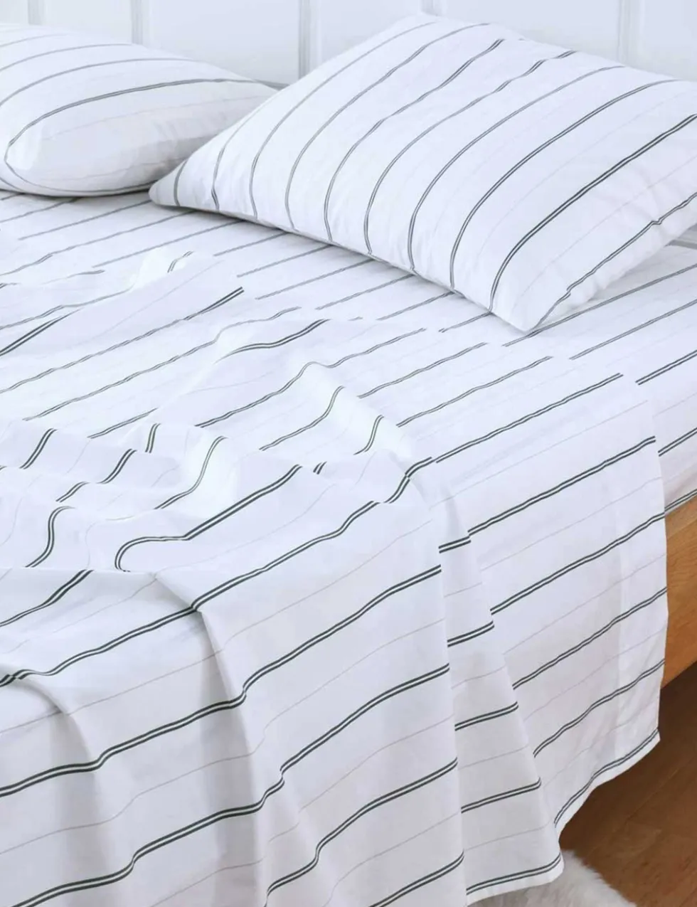 Pure Cotton Cape Leaf Fitted Sheet Set