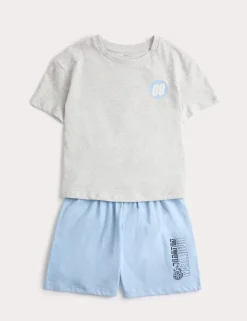 Pure Cotton Car Graphic Pyjamas (12 Mths - 8 Yrs)