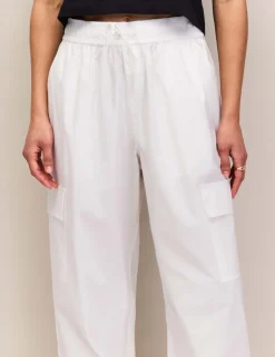Pure Cotton Cargo Cuffed Trousers
