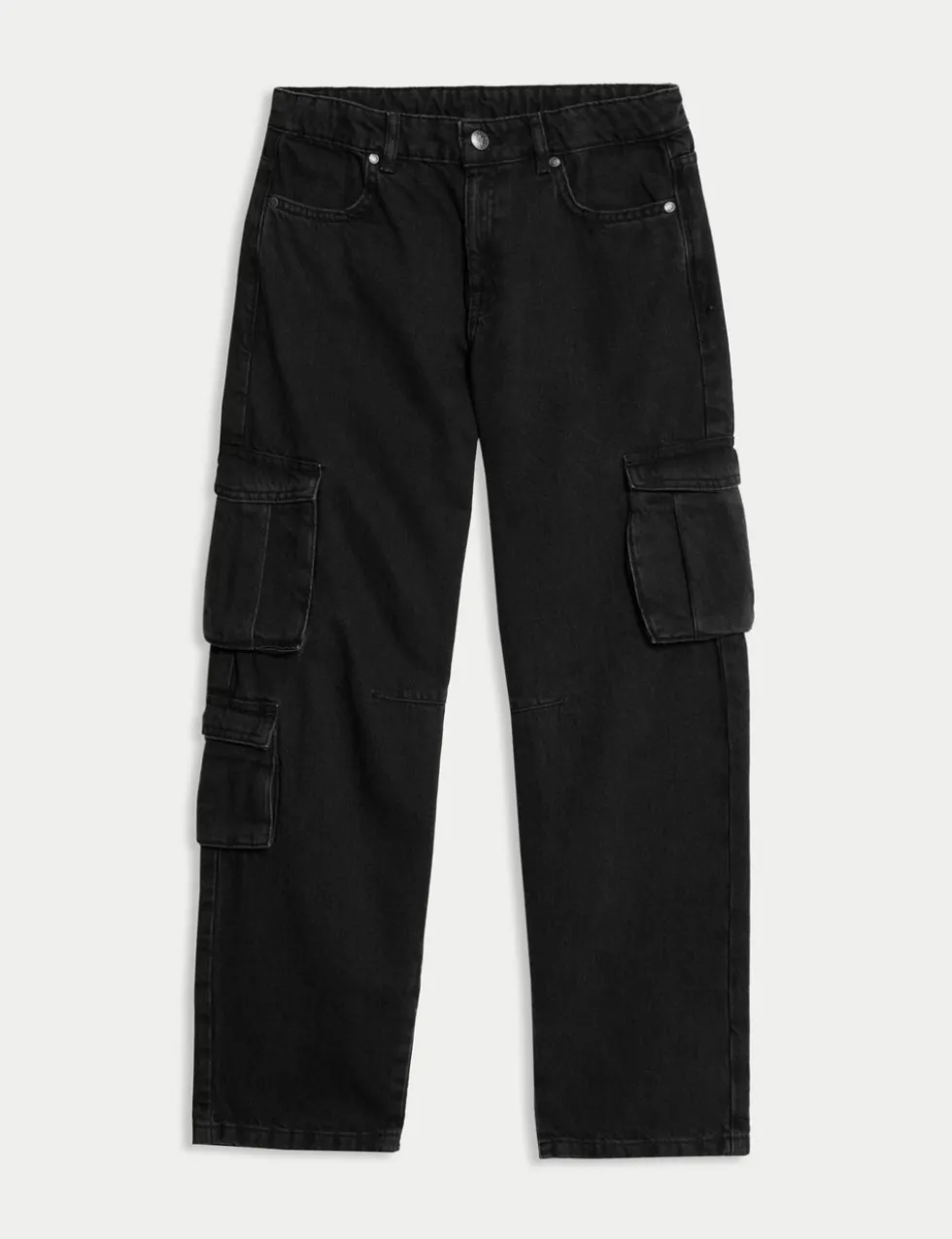 Pure Cotton Cargo Jeans (6-16 Yrs)