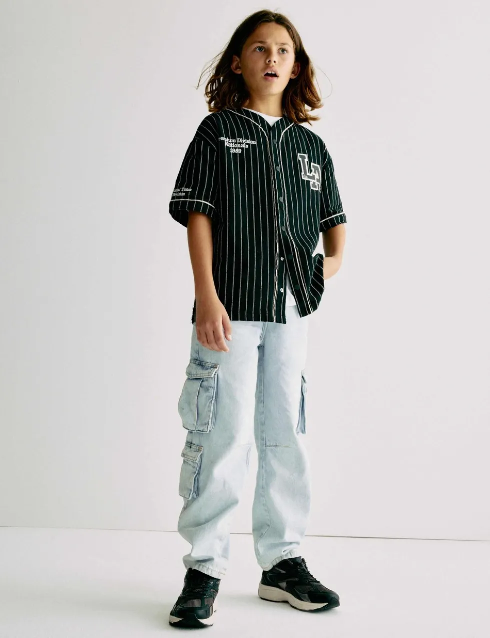 Pure Cotton Cargo Jeans (6-16 Yrs)