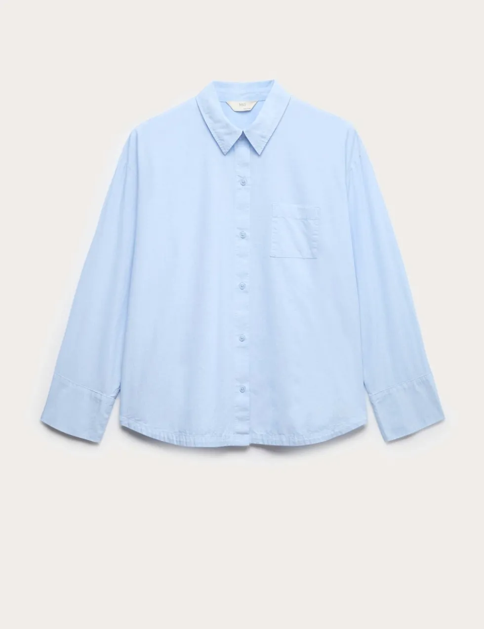 Pure Cotton Chambray Lounge Shirt