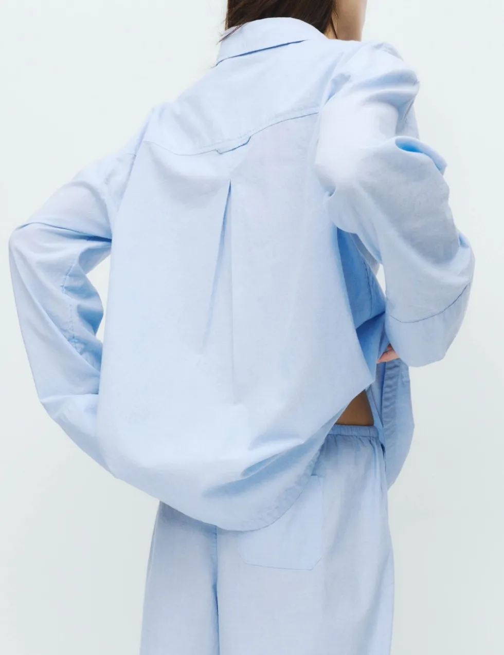 Pure Cotton Chambray Lounge Shirt