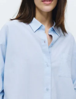 Pure Cotton Chambray Lounge Shirt