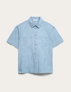 Pure Cotton Chambray Shirt (6-16 Yrs)