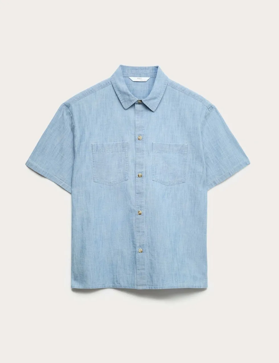 Pure Cotton Chambray Shirt (6-16 Yrs)