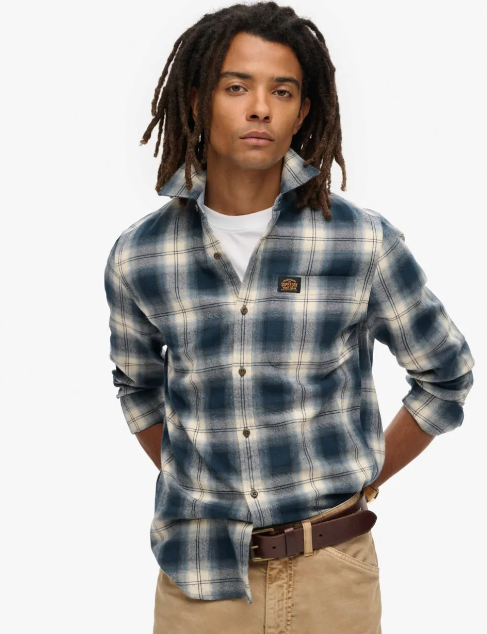 Pure Cotton Check Flannel Shirt
