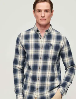 Pure Cotton Check Flannel Shirt
