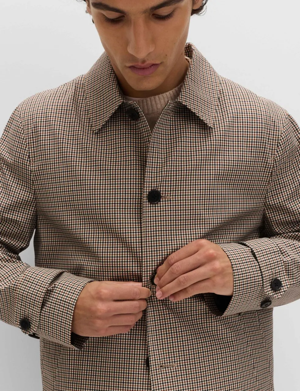 Pure Cotton Check Mac with Stormwear™